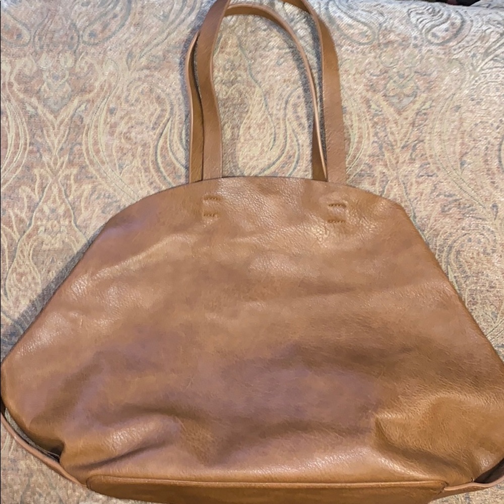 Zara Buffalo Leather Large Tote